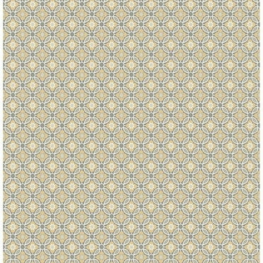 A-Street Prints Audra Mustard Floral Wallpaper