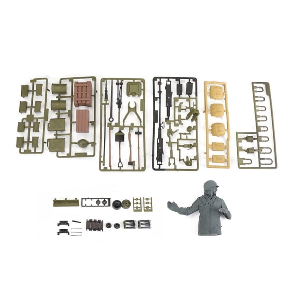 Accessory Spare Unassembled Plastic Parts Bag Addition for Henglong 1/16 RC Tank 3898-1 APPLAYERR Spare Part