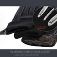 thumbnail image 4 of Guantes de cuero genuino, guantes de trabajo para hombres, guantes de piel de oveja cálidos con forro de lana para hombres, regalos finos de otoño e invierno, 4 of 5