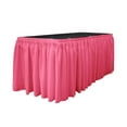 thumbnail image 3 of LA Linen SKT-Pop-30x29-15Lclips-RoseP79 Polyester Poplin Table Skirt with 15 L-Clips, Dusty Rose - 30 ft. x 29 in., 3 of 7