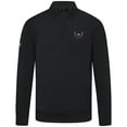 thumbnail image 2 of Men's Levelwear Black Washington Capitals Upright Tri-Blend Quarter-Zip Pullover, 2 of 3