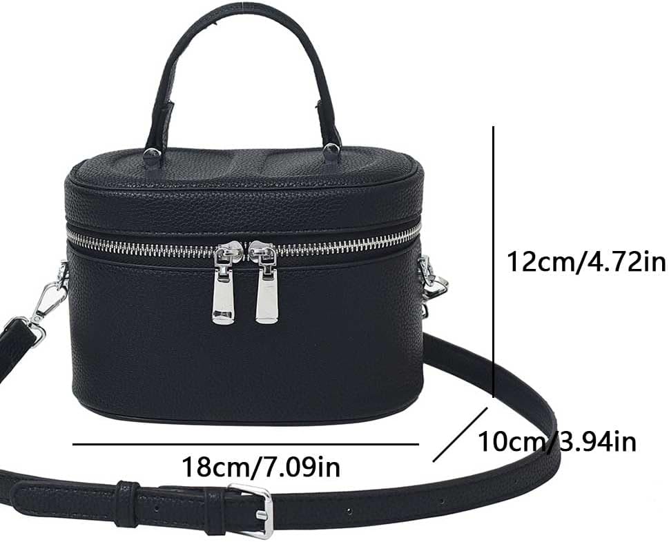 SPEKSEE Square Box Bag Crossbody Purse PU Leather Top-Handle Pouch Purse Designer Shoulder Bag for Women