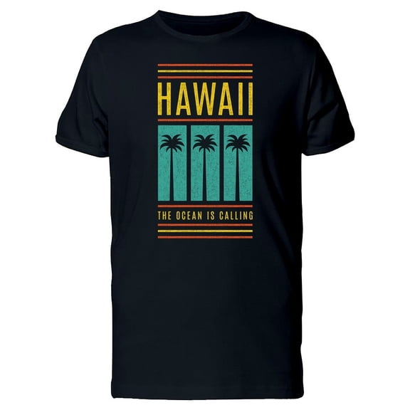 Vintage Hawaii Ocean Is Calling Tee Men's -Image by Shutterstock