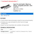 thumbnail image 2 of Spare Tire Jack Handle / Wheel Lug Wrench - Compatible with 2004 - 2018 Ford F150 2005 2006 2007 2008 2009 2010 2011 2012 2013 2014 2015 2016 2017, 2 of 2