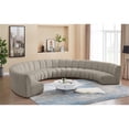 thumbnail image 2 of Meridian Furniture Infinity Brown Boucle Fabric 8pc. Modular Sectional, 2 of 11