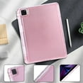 thumbnail image 3 of Allytechgroup Clear Case for iPad 11-inch(A16) 2025/ iPad 10th Generation 10.9 Inch 2022, [Built-in Pencil Holder] Anti Yellowing Slim Shockproof Protective Cover for Women Men, Pink, 3 of 6