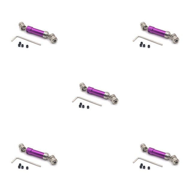 QualitChoice Rear Drive Shaft 1:12 Crawler Parts Replacement for Wltoys 12423 12428 12429 Purple 5Set