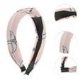 thumbnail image 3 of Unique Bargains 1 Pc Fashion Swallow Pattern Headbands for Women Pink, 3 of 6
