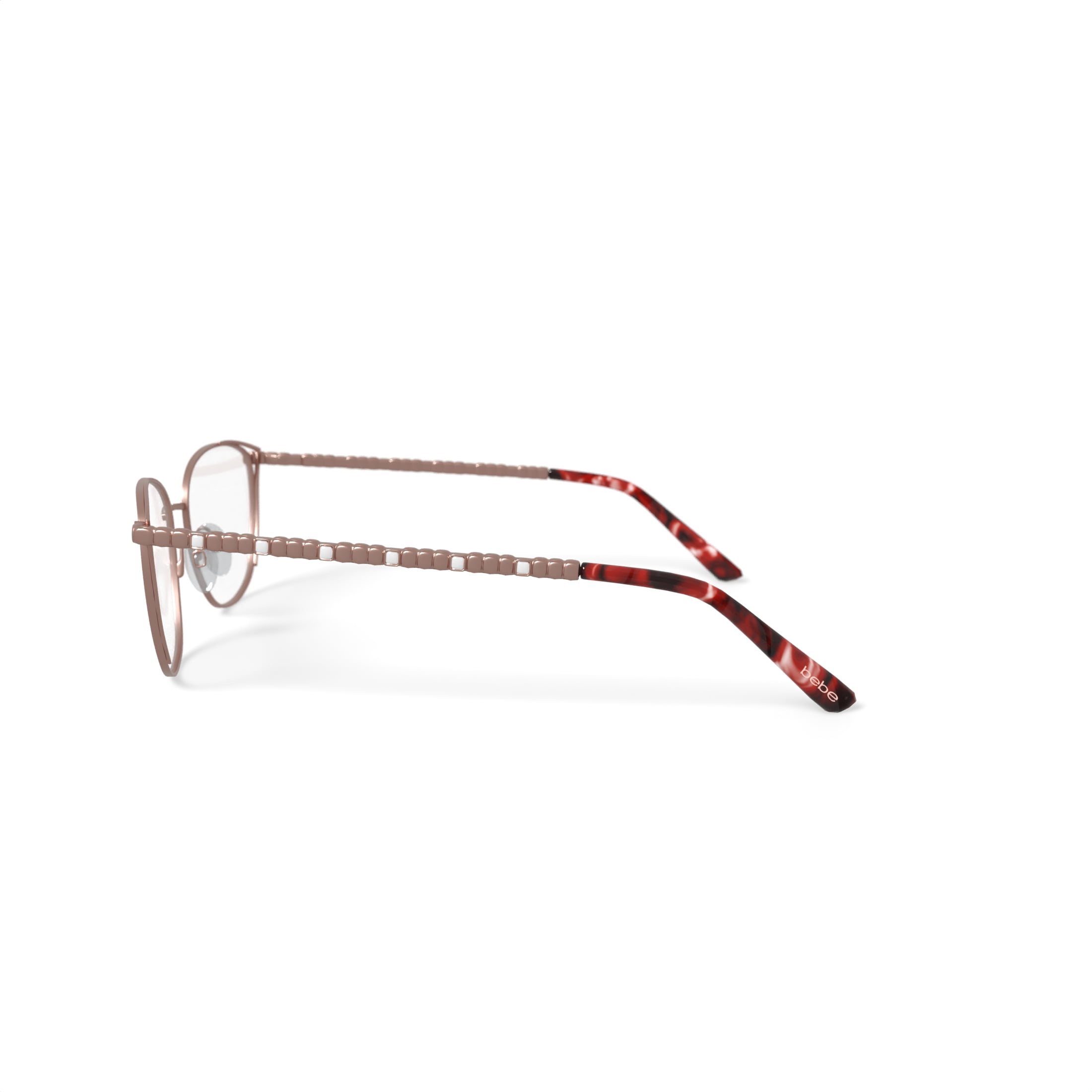 Bebe Women's BB4182 Prescription Eyeglasses with Case, Rose Gold