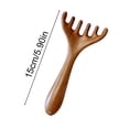 thumbnail image 6 of Six-Claw Meridian Massage Comb Long Handle Sandalwood Scalp Massager Comb Deer Antlers Wide Tooth Body Massage Guasha Scrubber Tool, 6 of 8