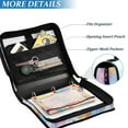 thumbnail image 3 of FORMRS Zipper Binder with Shoulder Strap 1.5-inch Ring 500 Sheet Capacity File Bag, Watercolor Ice Cream Pattern, 3 of 5
