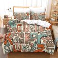 thumbnail image 2 of 3D Cartoon Kids Letters Graffiti Funda de edredón Juego de ropa de cama Funda nórdica, 2 of 3