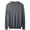Grey, variant on Men's round neck sweater long sleeved warm and comfortable knit sweater