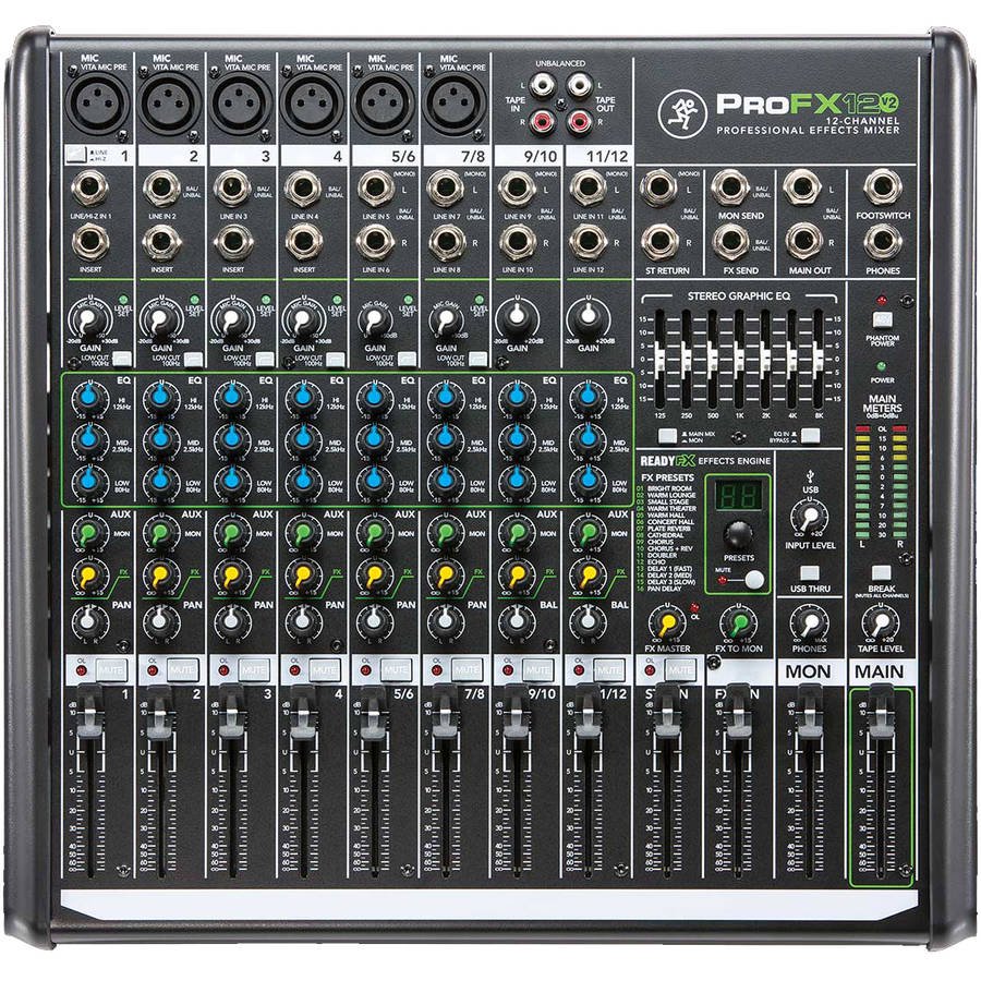 Mackie PROFX12V2 12Channel Compact Mixer with USB and Effects