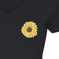 thumbnail image 4 of Inktastic Pocket Full of Sunshine Sunflower Women's V-Neck T-Shirt, 4 of 5