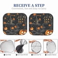 thumbnail image 6 of Windshield Sun Shade, Halloween Village Nightscape A Foldable Car Sun Shade Windshield for Front, 2 Pieces, 6 of 7