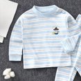 thumbnail image 6 of TOWED22 Boys Girls Pajamas 2Piece Toddler Kids Pjs Sets Cotton Toddler Clothes Fall Winter Sleepwears 3 6 9 12 18 24 Months 2 3 4 5 6 7 8 9 Years(Blue,6-12 M), 6 of 6