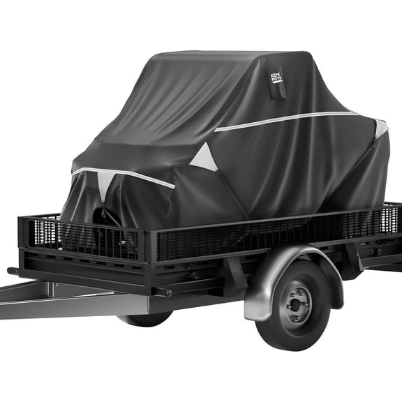 KEMIMOTO Trailering UTV Cover 2 Seater Waterproof Trailerable Travel Outdoor Protect SXS Cover Compatible with Can Am Defender Polaris Ranger Mule