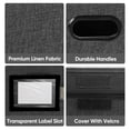 thumbnail image 4 of BALEINE File Organizer Box with Lid, Collapsible File Folder Organizer with Plastic Slide, Hanging File Folder Box for Office Document Storage (2 Pac, 4 of 9