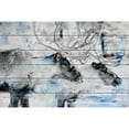 thumbnail image 3 of "Reindeer Pair" Painting Print on White Wood, 3 of 5