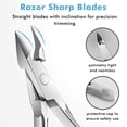 thumbnail image 5 of Cuticle Nipper with Cuticle Pusher, Cuticle Trimmer Cuticle Remover Professional Stainless Steel Cuticle Cutter Clipper Durable Pedicure Manicure Tools for Fingernails and Toenails (Black), 5 of 5