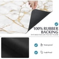 thumbnail image 5 of Coffee Mat Dish Drying Mat for Kitchen Counter Marble Coffee Maker Mats Hide Stain Absorbent Rubber Backed Coffee Bar Mats for Countertops Coffee Bar Accessories 24"x16",White Gold, 5 of 5