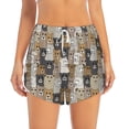 thumbnail image 2 of Goofa Cartoon Bear Printed Women 2 in 1 Running Shorts,Quick Dry Athletic Workout Shorts,High Waisted Athletic Shorts with Liner Pockets-XX-Large, 2 of 9