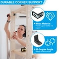 thumbnail image 3 of Uxcell Metal Corner Braces L-Shape Bracket Right Angle Board Holder Black, 3 of 7