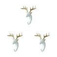 thumbnail image 3 of Maytalsory Animal Head Key Hook Sturdy And Durable Construction Adding Touch Of Whimsy White gold (deer) 3Set, 3 of 6