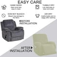 thumbnail image 4 of Clearance! 4-Piece Super Soft Recliner Cover Milk Silk Fitted Recliner Chair Cover Solid Color Recliner Sofa Cover Washable Furniture Protector on Clearance Yellow, 4 of 8