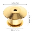 thumbnail image 2 of Zehuanyu 10pcs Locking Pin Backs Enamel Pin Making Kit Pin Locking Back Pin Keeper Clasp Metal Pin Back for Enamel Pins Brooch Lapel Pin, 2 of 8