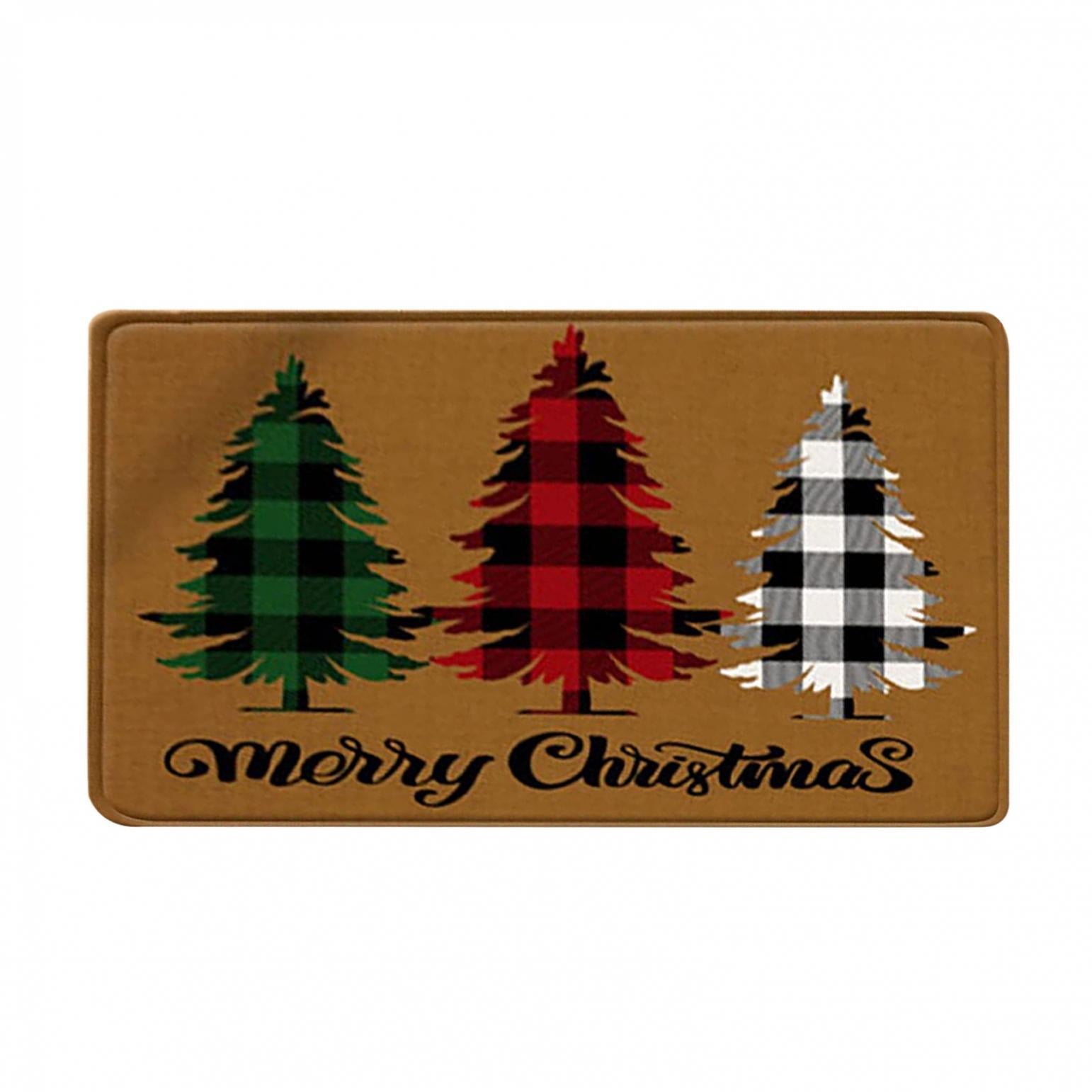 Christmas Decorations Indoor and Outdoor Kitchen Rugs, Door Mat, Christmas Door Mat Cartoon