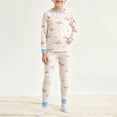 thumbnail image 2 of OJSFQUFP Cartoon Print Thermal Underwear 2Pcs Set Older Boys and Girls Soft Warm Base Layer for Fall and Winter (1-16Y), 2 of 6