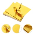 thumbnail image 2 of 100 Feuilles de Papier Pliant Carré Papier Origami Papier Origami Bricolage Papier Origami Couleur Dorée, 2 of 4