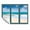 Blue, variant on IDEA4WALL Wall Murals for Bedroom Fake Window Beach Blue Window Removable Wallpaper Peel and Stick Wall Stickers - 24x32 inches