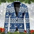 thumbnail image 6 of Funny Christmas Suits for Men 2 Piece Vintage One Button Ugly Xmas Jacket Blazer And Pant Set Plus Size Slim Fit Winter Party Men's Suits, 6 of 7