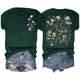 thumbnail image 2 of Tops de Manga Corta de las Mujeres, Cuello Redondo Impreso, Camiseta de Manga Corta para las Mujeres, 2 of 6