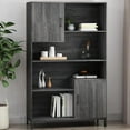 64.5'' Tall Bookshelf with 2 Storage 4 Tier Bookshelf with