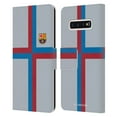 thumbnail image 1 of Head Case Designs Officially Licensed FC Barcelona 2022/23 Crest Kit Third Leather Book Wallet Case Cover Compatible with Samsung Galaxy S10, 1 of 6