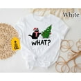thumbnail image 4 of Funny Christmas Cat Graphic Print T-Shirt | WHAT? Tree Knockdown Design | Holiday Humor Tee, 4 of 7