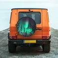 thumbnail image 6 of Sikiie Northern Lights 2 PVC Leather Spare Tire Wheel Cover Spare Tire Cover, for Car Truck SUV Camper Trailer Universal Fit(14-17in)-16 inch, 6 of 6