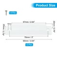 thumbnail image 2 of Uxcell Window Sash Lift Handle 3", Aluminum Alloy Finger Pulls Hole Center Drawer Push Pull Handle, White 2 Pcs, 2 of 6