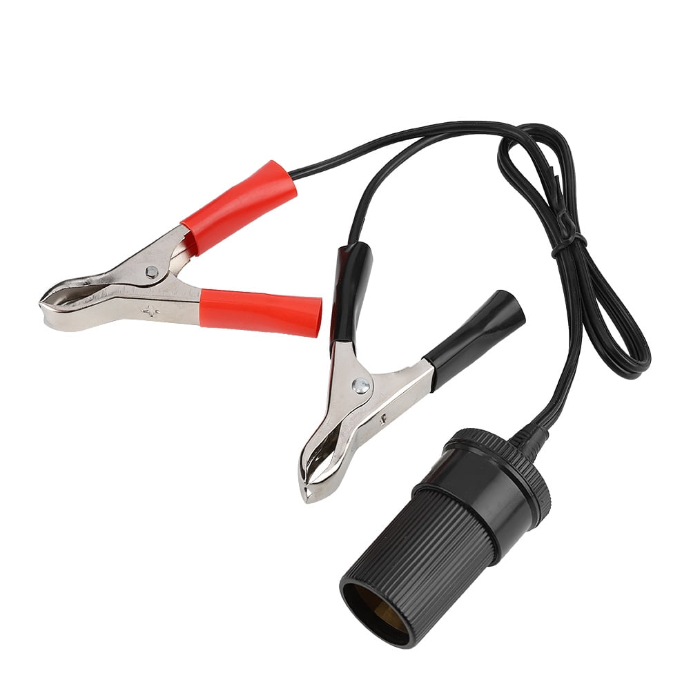 Wchiuoe 12V Car Battery Clip On Adapter Cigarette Socket Lighter Travel Charger, Cigarette Lighter Socket, Car Cigarette Lighter Socket