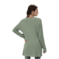 thumbnail image 3 of Women's Long Sleeve Cardigan with Pockets, Solid Color Knit Sweater, 3 of 10