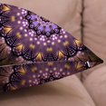 thumbnail image 4 of Set of 2 Retro Floral Mandala Compass Medallion Bohemian Pillow Covers Boho Decor Hippie Throw Pillows Decorative for Sofa Couch 18 x 18, 4 of 6