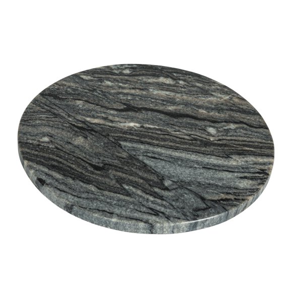 Creative Co-Op Elegant Marble Round Cheese Board, Grey