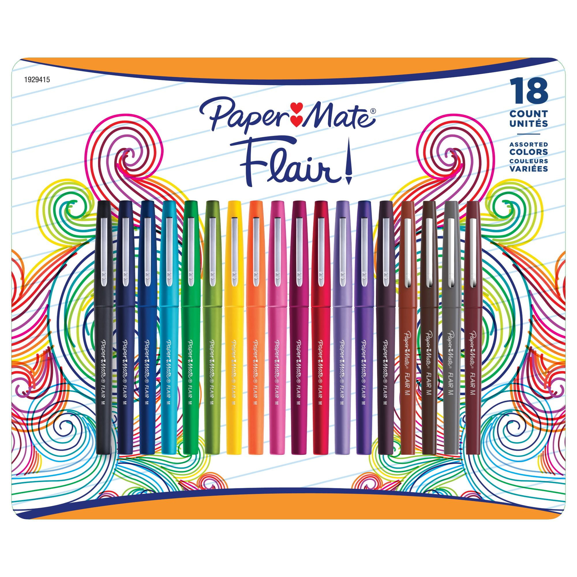 analyseren verantwoordelijkheid Expliciet Paper Mate Flair Pen, 18 ct. - Assorted Colors - Walmart.com