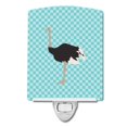thumbnail image 1 of Carolines Treasures BB8098CNL Common Ostrich Blue Check Ceramic Night Light, 1 of 1