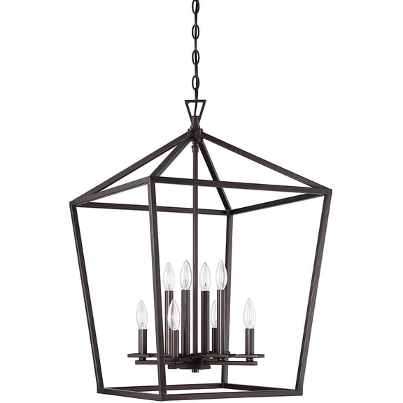 Luminance 8 Light 20 inch 60 Watt Cage Pendant