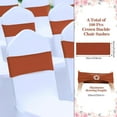 thumbnail image 2 of Wehilion Spandex Chair Sashes with Crown Buckle Spandex Stretch Chair Bands Cover Ties with Buckle Slider Chair Cover Band Chair Sashes Chair Cover Bands with Buckle,20/30/50/100pcs, 2 of 6